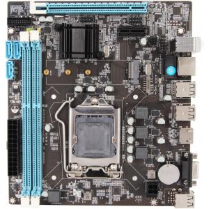 H61 Lga 1155 Carte Mère De Bureau Micro Atx Carte Mère De Jeu Core I3,I5,I7 Pentium Celeron,Double Canal Ddr3 Hdmi Vga 1000M Lan,Sata 2.0,Usb,M.2 Nvme Ngff - Neuf