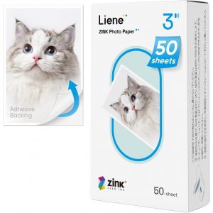 LETNERNY-Pearl K100 2X3'' Zink Papier Photo ¿¿ Dos Instantan¿¿, 50 Feuilles, Premium Adh¿¿sif, Etanche, Abrasion Et D¿¿chirures, 2X3'' Mini Imprimante, Collimage - Neuf