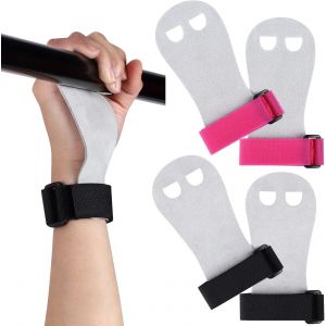 Noir + Rose 2 Paires De Gymnastique Poignées De Main, À La Gymnastique, Poignées De Main, À La Gymnastique, Poignées De Main, La Gymnastique Paume De La Main Poignées Protecteur - Neuf