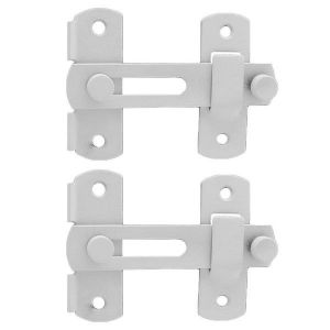 Lot De 2 Verrous De Portail Coulissants Robustes En Acier Inoxydable - Loquet De Cl&ocirc;ture Durable Avec Installation Facile Et Conception S&eacute;curis&eacute;e - Neuf