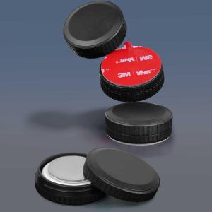 [4 Pack] Airtag Mounts,Ipx8 Waterproof Airtag Case With 3m Adhesive,Bike Airtag Holder,Airtag Sticker Holder Protective Case For Tv Remote Control,Drone,Wallet (Black) - Neuf