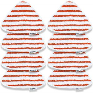 NouvelHorizonstore-Lot de 8 housses de rechange pour nettoyeur vapeur Vileda Steam Power - Pack familial - Rouge - Neuf