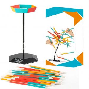 Jeu De B&acirc;tons Empilables, Jeu D'empilage Color&eacute;, Jeu D'&eacute;quilibre Amusant Pour Enfants, Jeu D'entra&icirc;nement &Agrave; L'&eacute;quilibre, Jeu D'empilage &Eacute;ducatif - Neuf