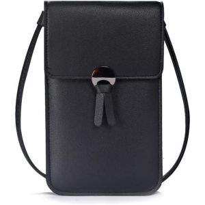 RFCBC-Sac à bandoulière Femme,Mini Pochette pour téléphone Portable avec en Cuir PU Transparent pour écran Tactile Verrouillage D'amour - Neuf
