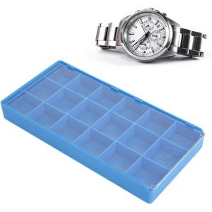 Kal-Watchmakers Parts Storage Compartiment De Boîte De Rangement Pour Organisateur En Plastique, Grand Compartiment Pour Fente Transparente Pour Bijoux, Perles, Bagues Et Pièces D'horlogerie (8 Grill - Neuf