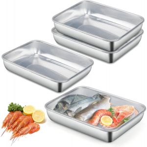 4 Pièces Boîtes De Conservation Alimentaire Avec Couvercles 2000ml Sans Bpa Boite Alimentaire Inox S Pour Conserver Des Repas Ou Des Collations - Neuf