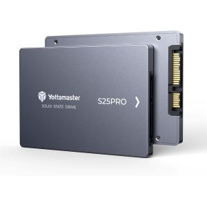 MDY-S25PRO 128GB SATA SSD 2.5'', SSD 2.5"" Interne SATA III en Aluminium avec Une Vitesse allant jusqu'à 500MB/s, pour Ordinateur Portable et Ordinateur de Bureau - Neuf