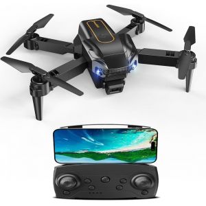 Drone Avec Cam&eacute;ra 4k&iquest;Mini Drone Pour Enfants Et D&eacute;butants, 360&deg; Flips, D&eacute;collage/Atterrissage &Agrave; Une Touche-Dor&eacute; - Neuf