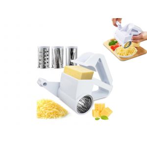 R&acirc;pe &Agrave; Fromage Rotative En Acier Inoxydable Avec 3 Tambours - Neuf