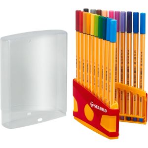 Stylo Feutre Pointe Fine Point 88-Étui Colorparade X 20 Feutres Fins-Coloris Assortis-Avec Attache - Neuf