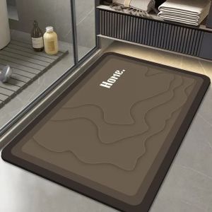 Tapis de bain imprimé dauphin mignon,tapis de douche Super absorbant,antidérapant,dessin imprimé,boue de diatomée,décoration de salle de maison - Type 30x40cm-Diatom mud #I - Neuf