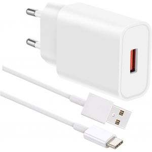 Eryi-Chargeur Rapide Compatible Avec Xiaomi Redmi 13c/12/A3, Xiaomi Mi 10 11 10t 11t Lite Pro, Redmi Note 13 12 11 9 Pro 11s, Usb Chargeur Et Câble De 1,5m - Neuf