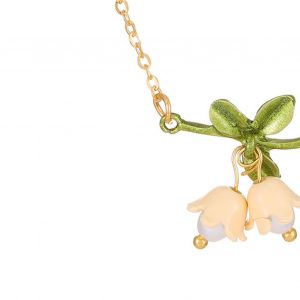 Bijoux En Forme De Fleur Blanche, Jolis Bijoux En Alliage Durable Aux Couleurs Vives, A La Mode, Pour Femmes Et Filles, Collier De Fete - Neuf