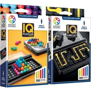 MDY-Smart Games - IQ Puzzler Pro + IQ Circuit | Jeux De Logique | Jeu De Reflexion | Jeux Educatif 8 Ans | Jeux De Société Enfant | Jeux De Voyage Enfant | Puzzle Enfant - Neuf