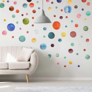 160 Pcs Polka Dots Stickers Muraux Cercle Sticker Mural Pour Enfants Stickers Muraux Stickers Mural Decor - Neuf