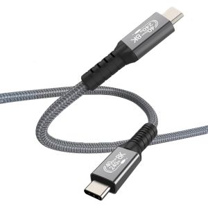 USB4 C&acirc;ble 2 m - 240W Charge Rapide USB-C vers USB-C C&acirc;ble - 8K@60Hz - 40 Gbps Transfert de Donn&eacute;es - Compatible avec Thunderbolt 3/4, iPhone 16 15, MacBook Pro/Air, iPad, Samsung Galaxy, HP - Neuf