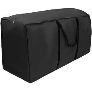 Ulteronixshop-Sac De Rangement Pour Coussins De Meubles De Jardin, Tissu Oxford 210d, Imperm&eacute;able, Anti-Uv, Tr&egrave;s R&eacute;sistant Avec Poign&eacute;e De Transport Et Fermeture &Eacute;clair, 173 X 51 X 76 Cm, Noir - Neuf