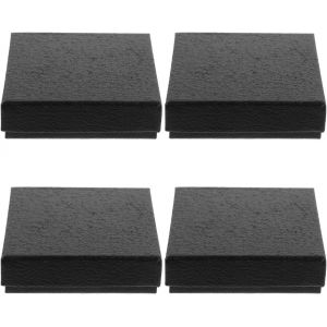 Kal-4pcs Noir Vitrine Boîtes En Papier Boîtes Pour Hommes Montre Boîte De Montre De Poche Boîte De Rangement Boîte De Montre - Neuf