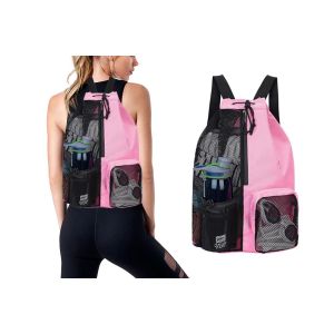 Lot De 2 Sacs &Agrave; Dos En Filet &Agrave; Cordon De Serrage, Parfaits Pour La Plage, La Natation, La Salle De Sport Et Les Voyages - L&eacute;gers Et R&eacute;sistants - Neuf
