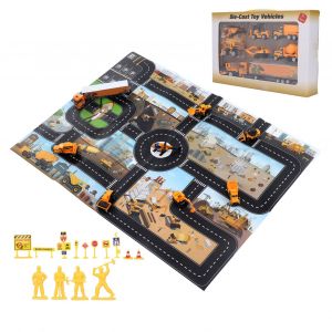 Ensemble de jouets de chantier pour enfants, vehicules de chantier, simulation d'ingenierie, pour enfants de 3 ans et plus - Neuf