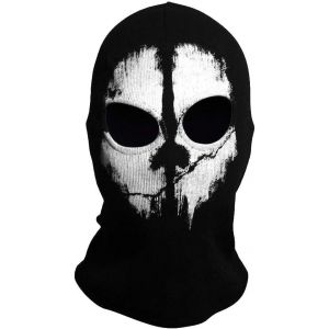 Kalanka-Ghost Mask- Balaclava Pour Hommes - Masque Complet D'horreur , De Ski Pour Costume De Robe De Fantaisie - Cosplay - Airsoft Motorcycling Paintball - One Size - Colour Black - Neuf