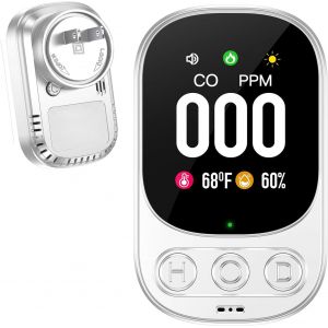 D&eacute;tecteur de Gaz et Monoxyde de Carbone avec Prise pour Maison, Alarme de CO, Alarme de Gaz Combustibles pour Gaz Naturel LPG M&eacute;thane Propane Butane Certifi&eacute; en 50291 - Neuf