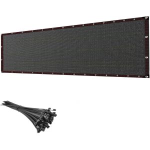 Ulteronixshop-Filet de confidentialit&eacute; - 2 m x 10 m - 120 g/m&sup2; - Ind&eacute;chirable - Avec attaches de c&acirc;ble et ?illets - Pour ext&eacute;rieur, jardin, balcon (10 m) - Neuf