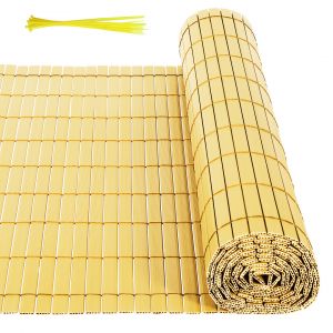 Canisse En Pvc Protection Anti Regard Pour Jardin Et Balcon Ultra R&eacute;sistant Pvc Bambou 140 X 900cm - Neuf