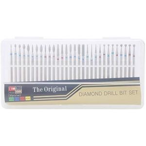 Lot De 30 Forets À Ongles,Diamant Forets À Ongles Embouts,Embouts De Ponceuse Dépolissement Kit Pour Manucure Pédicure Salon De Maison Utiliser - Neuf