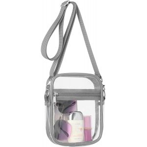 MAA-Sac à Bandoulière Transparent,Sac Transparent Sac a Dos Trousse de Toilette Transparente Sac à Main Sac à Bandoulière,Sacoche Transparente pour Plage, Vacances, Concert,Sport, Voyage - Neuf