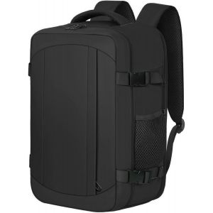 Nzqaf-Bagage Cabine 40x20x25 Pour Ryanair Sac À Dos Voyage Sous Siège, Bagage À Main Sac À Dos Cabine Avion Voyage Taille Cabine Bagage 20l - Noir - Neuf