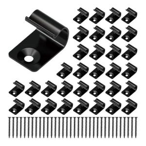 Clips De Démarrage En Acier Inoxydable Pinces De Terrasse Pinces De Terrasse Universelles Avec Vis De Terrasse Pour Lames De Terrasse Composites Paquet De 80 - Neuf