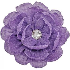 Kjdal-70mm Broche Fleur Camélia En Tissu Épingle À Col Strass Façon Main Accessoire Polyvalent Pour Cheveux Robe Mariage Cadeau Fête Diy Style Bohème Chic Bijoux - Neuf