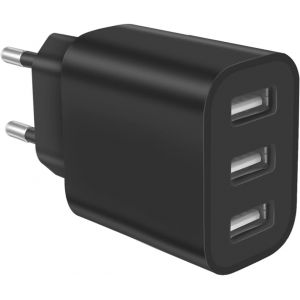 Chenquansarl-Usb Chargeur 15w, 3-Port Adaptateur 5v3a Usba &iquest; Charge Rapide Et Pr S Multiples Pour Iphone 15/14/13/12/11, Samsung, Xiaomi,Tablets, Phone Plug Usb-A Charger - Neuf