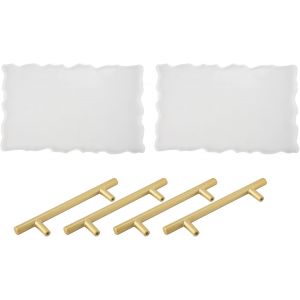 Paquet De 2 Moules &Agrave; Plateau En R&eacute;sine De Silicone, Moules Pour Moules En R&eacute;sine Moules &Agrave; Plateau En, Moules En R&eacute;sine &Eacute;poxy, Fabrication Artisanale De Diy - Neuf