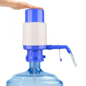 Pompe À Eau Manuelle Bleue Pour Fontaine À Eau Avec Tube Extra Court Et Bouchon Compatible Avec La Plupart Des Fontaines À Eau De 2 À 6 Gallons - Neuf