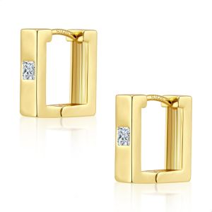 Kal-Boucle Doreille Femme Argent 925 Creole Plaqué Or 14k Creoles Acier Inoxydable Ensembles Boucle Boreille Or, Petit Cerceau Tendance Bijoux Cadeaux Pour Femmes - Neuf