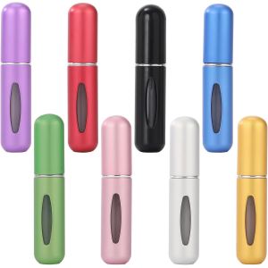 8 Pièces Vaporisateur Parfum,5 Ml Mini Flacon Parfum Vide,Vaporisateur Parfum Rechargeable,Portable Flacon De Pulvérisation Auto Amorçante,Pour Bagages De Poche,Sac À Main - Neuf