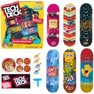 Tech Deck, Spongebob Sk8shop Fingerboard Bonus Pack, Mini-Skateboards Personnalisables &Agrave; Collectionner, Jouets Pour Enfants &Agrave; Partir De 6 Ans - Neuf