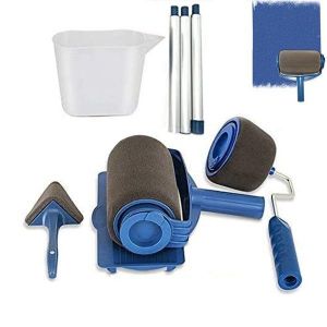 Kit de 6 pinceaux &agrave; rouleau avec rallonges pour murs et plafonds - Neuf