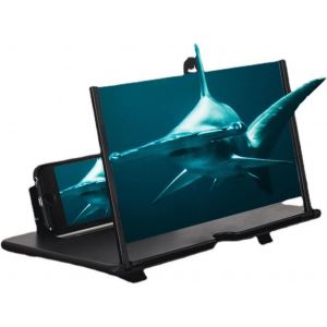 Loupe De T&eacute;l&eacute;phone Portable Et Projecteur Pliable Pour Smartphone - Parfait Pour Regarder Des Films Et Des Vid&eacute;os En 3D Loupe Grossissement Loupe (14 Pouce)[Z448] - Neuf
