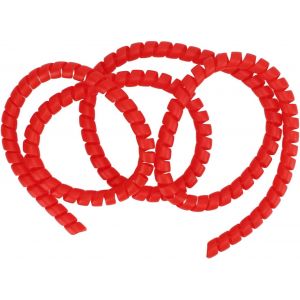 Spiral Tube Cable Protector,110cm 4.3 Inch,Spiral Wire Wrap,Universal Scooter Brake Cable Protector,Plastic Brake Line,Tube (Red) - Neuf