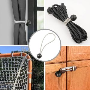 MEVRONISSHOP-50 pcs Tendeur Elastique,Caoutchouc Professionnel avec Boule pour Tendeur Bache,Sangle &Eacute;lastique,B&acirc;che, Camping,Tente, Les Bagages,pavillon de Jardin,Camping (Noir 230 mm) - Neuf
