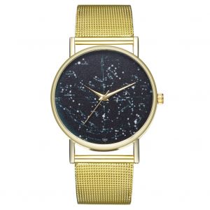 Zhoulianfa Montre A Quartz Tendance Avec Bracelet En Maille Et Cadran Rond Pour Homme Et Femme - Neuf