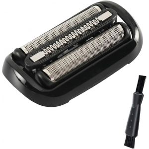 Mdy-Tête De Rasage Compatible Avec Braun Series 5/6 53b, Tête De Rasoir Compatible Avec Tondeuse De Précision, Accessoire De Rasoir Électrique Avec Brosse De Nettoyage (Noir) - Neuf