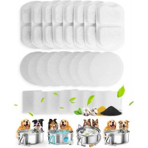 Chenquansarl-Fontaine À Eau Pour Chiens De Grande Taille, 7 L/1,8 G, Fontaine Pour Chien En Acier Inoxydable Super Silencieuse Avec Triple Filtration, Idéale Pour Les Grands Chiens, Chats Et Maisons - Neuf