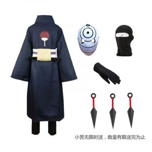Anime Naruto Uchiha Obito Akatsuki Organisation A Fei Cosplay V&ecirc;tements Masque Blanc Homme Myst&eacute;rieux Acc&egrave;s - Neuf