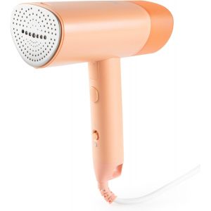 MEVRONISSHOP-DO7058S D&eacute;froisseur Vapeur Portable pour v&ecirc;tements - D&eacute;froisseur &agrave; Main Pliable &iquest; Pr&ecirc;t en 25 secondes &iquest; Vapeur 20 g/min &iquest; R&eacute;servoir d'eau 100 ml &iquest; 1300 Watt - Rose - Neuf