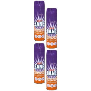 CILLIT BANG Lot de 4 Mousses Active Aérosol - 600 ml - Salle de Bain - Neuf
