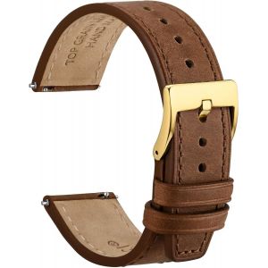Kal-Elite Bracelet Montre, Cuir De Grain Supérieur, Libération Rapide, Largeur De Bande 18mm 20mm 22mm - Neuf